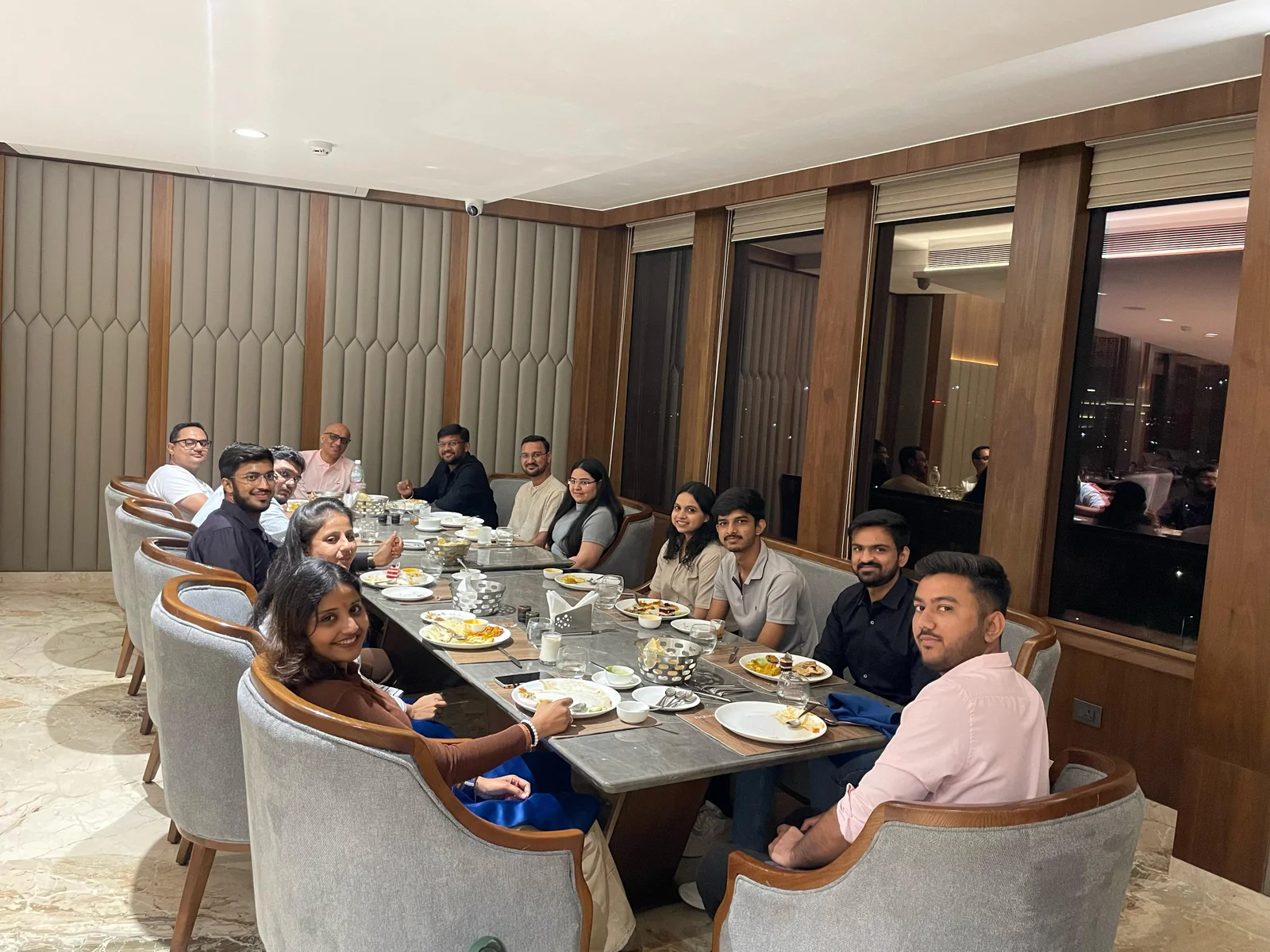 The AI Guru team at a recent team dinner in Ahmedabad