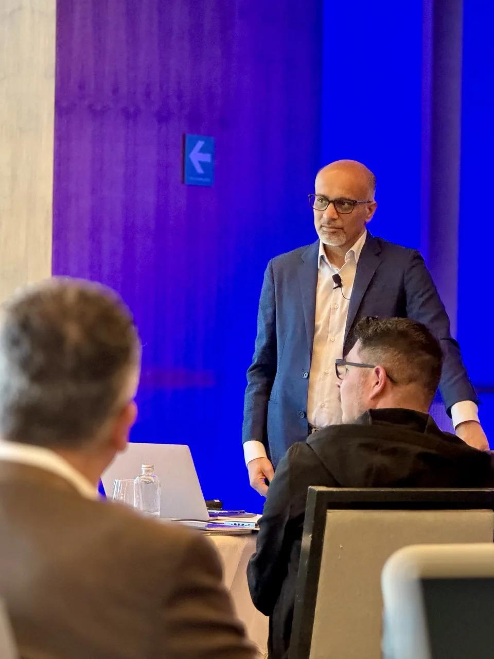 AI Guru instructor engaging with an enterprise training audience